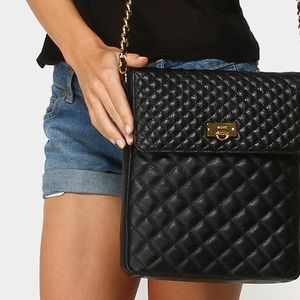 BODHI Black Quilted Crossbody